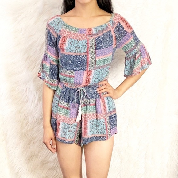 Hollister bohemian boho bell versatile overall - Picture 2 of 8